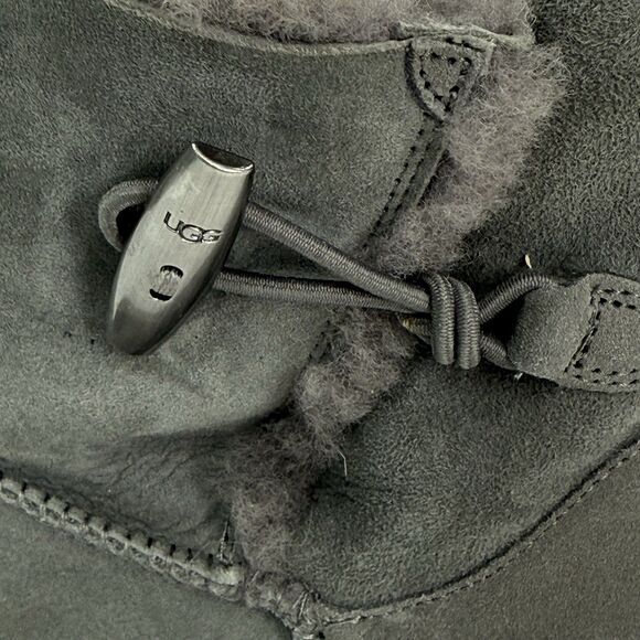 Ugg Classic Femme Toggle Wedge Boot Women Size 10 Suede Ankle Gray 113479 - Picture 8 of 14